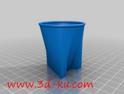 3D打印模型浴缸里的子母水杯的图片