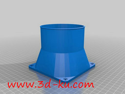 3D打印模型空调风扇风管接头的图片