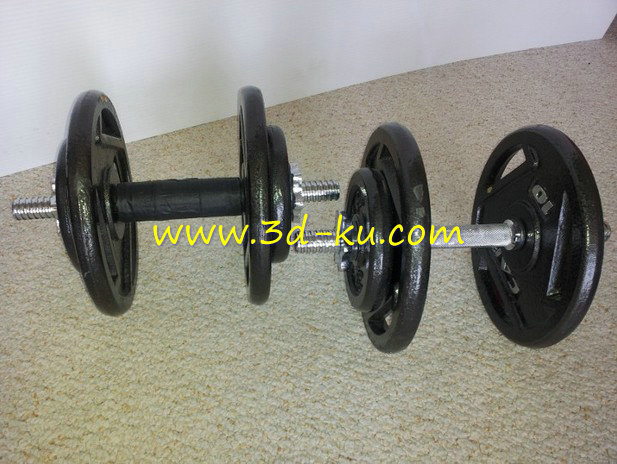 一款用于哑铃的握把手模型的图片1