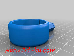 3D打印模型自行车上手电筒支架的图片