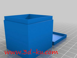 3D打印模型带盖的储物盒的图片