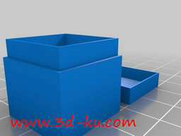 3D打印模型带盖的储物盒的图片