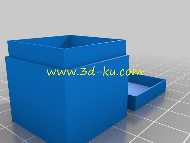 带盖的储物盒模型的图片4
