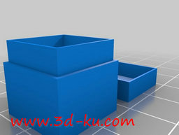 3D打印模型带盖的储物盒的图片