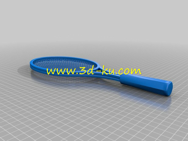 运动工具网球拍模型的图片1