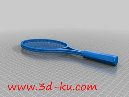 3D打印模型运动工具网球拍的图片