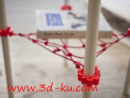 3D打印模型桌子腿连接支架的图片