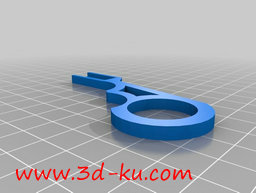 3D打印模型塑料剪刀手柄的图片