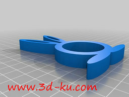 3D打印模型餐桌餐巾纸环的图片