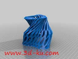 3D打印模型一款旋转样式的创意花的图片