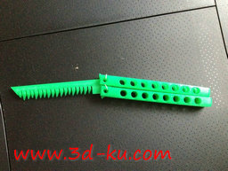 3D打印模型另外一个版本的蝴蝶梳的图片