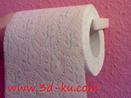 3D打印模型卫生纸架的图片
