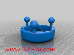 3D打印模型自行设计的一款烟灰缸的图片