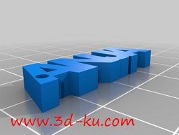 3D打印模型ANJA 字样的钥匙的图片