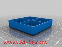 3D打印模型可定制的圆形、方形托的图片