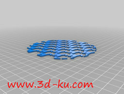 3D打印模型各种各样图案的多种杯的图片