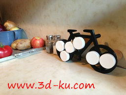 3D打印模型把不同的调料整齐的分的图片