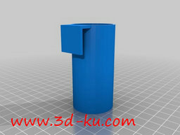 3D打印模型一个小的笔筒，可以挂的图片