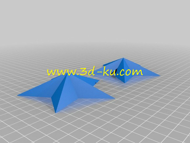 立体的装饰星星灯具，模型的图片1