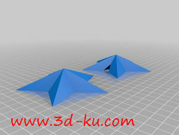 3D打印模型立体的装饰星星灯具，的图片
