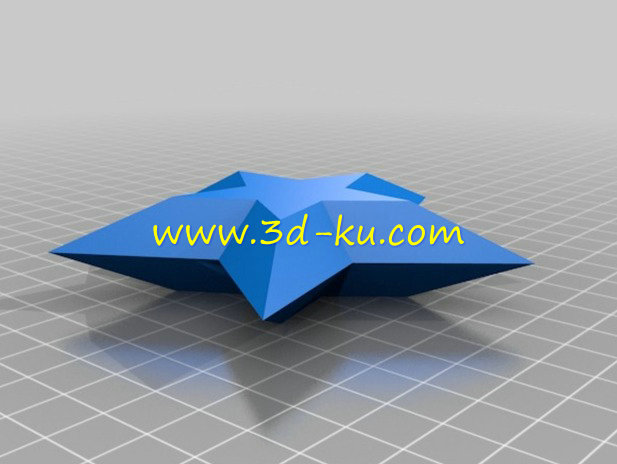 立体的装饰星星灯具，模型的图片3