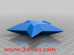 3D打印模型立体的装饰星星灯具，的图片