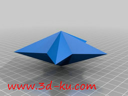 3D打印模型立体的装饰星星灯具，的图片