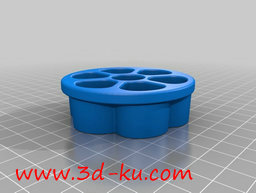 3D打印模型有圆形状的，小花形状的图片