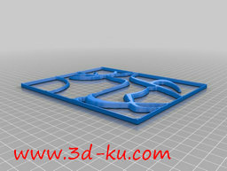 3D打印模型彩色玻璃，图案是一头的图片