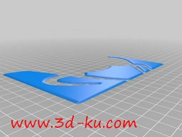 3D打印模型彩色玻璃，图案是一头的图片