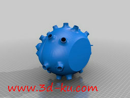3D打印模型它的背上有好多的孔，的图片
