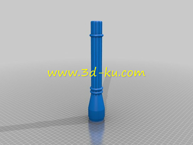 一个简单的手电筒的外模型的图片3