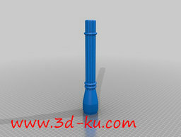 3D打印模型一个简单的手电筒的外的图片