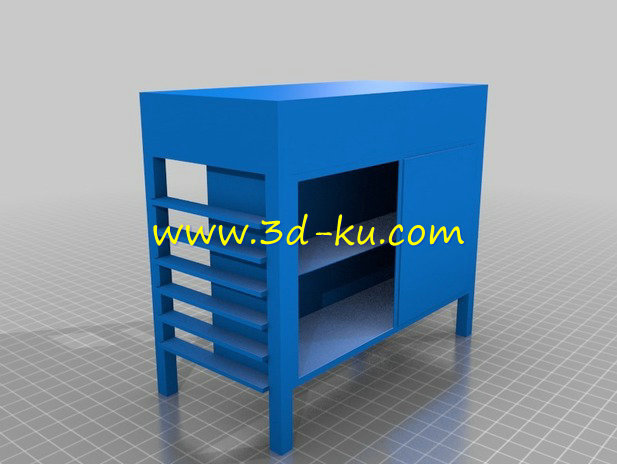 厨房用具，在没有冰箱模型的图片1