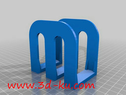 3D打印模型从侧面看是一个M字母的图片