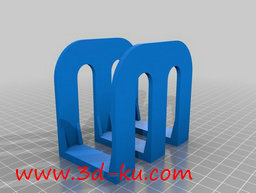 3D打印模型从侧面看是一个M字母的图片