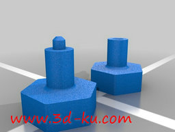 3D打印模型打印出两部分组装在一的图片