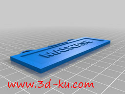 3D打印模型挂在家门口的小牌子，的图片