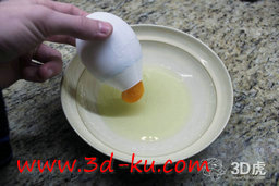 3D打印模型蛋清，蛋黄分离器的图片