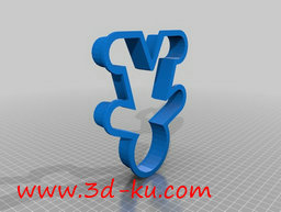 3D打印模型小人样式饼干模具的图片