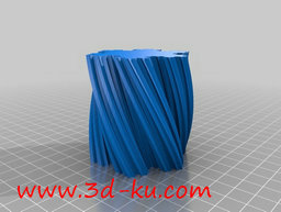 3D打印模型科赫雪花样式花瓶的图片