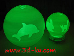 3D打印模型圆形球灯装饰品的图片