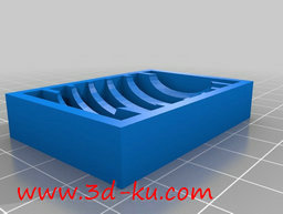 3D打印模型带孔肥皂盒的图片