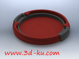 3D打印模型单反相机镜头盖的图片