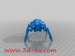 3D打印模型恐怖的机器人的图片