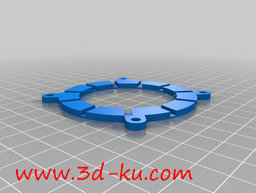 3D打印模型相机的机械虹膜光圈的图片