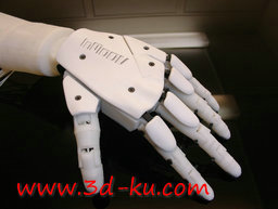 3D打印模型机器人左手组件的图片