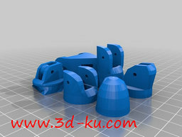 3D打印模型机器人左手组件的图片
