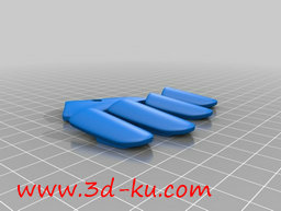 3D打印模型机器人左手组件的图片
