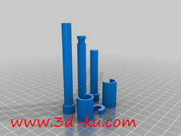 3D打印模型机器人左手组件的图片